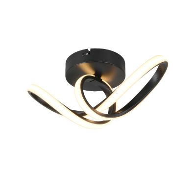 Plafonnier design noir, Wiard, 7W, 3000K LED