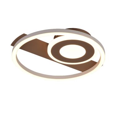 Plafonnier design marron, Jantuano, 22W, 3000K LED