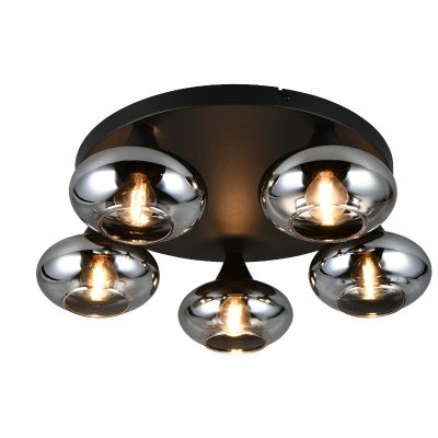 Plafonnier design noir, Veere