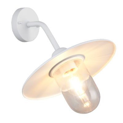 Luminaire extérieur classique blanc, Verena, IP44