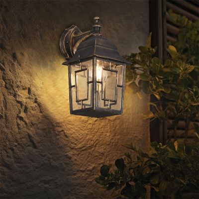 Luminaire extérieur classique couleur rouille, Viyan, IP23
