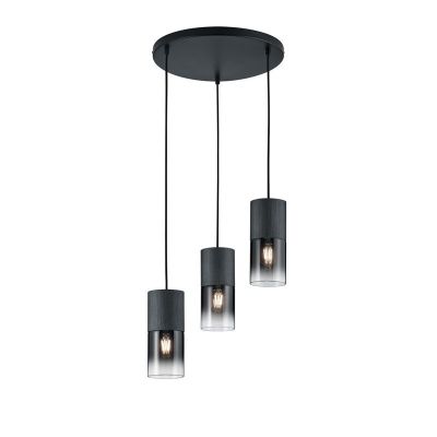 Suspension moderne grise, Amadi