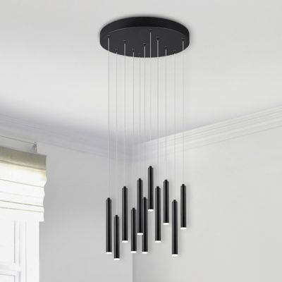 Suspension moderne anthracite, Jamilla, 52W, 3000K LED
