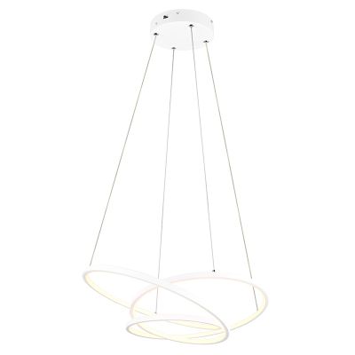 Suspension design blanche, Teodore, 34W, white switch LED, gradable en 3 étapes