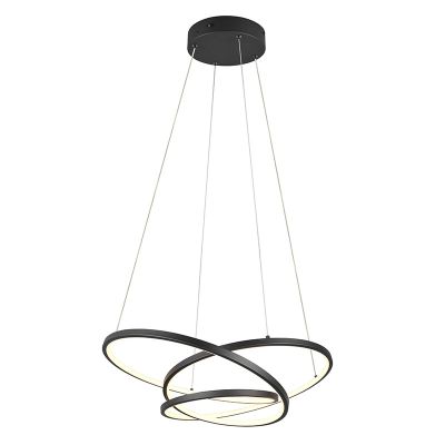Suspension design noire, Teodore, 34W, white switch LED, gradable en 3 étapes