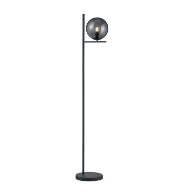 Lampadaire moderne anthracite, Silkis, avec interrupteur