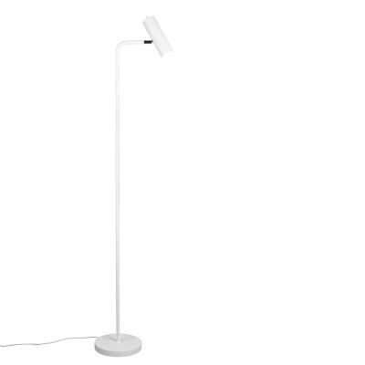 Lampadaire moderne blanc, Kaso, avec interrupteur