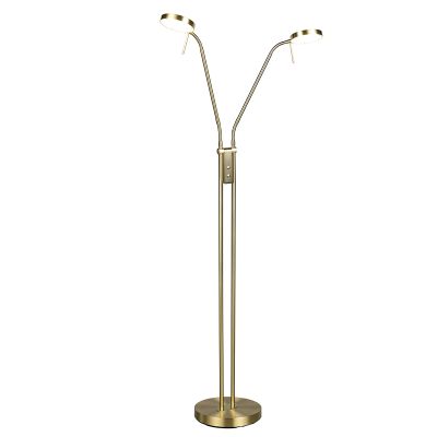 Lampadaire moderne laiton, Bilge, avec variateur tactile
