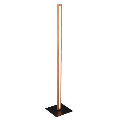 Lampadaire liseuse bois, Kelley, 20W, 3000K LED, avec interrupteur