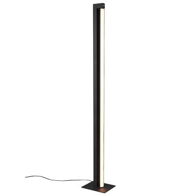 Lampadaire moderne noir, Raihana, 21W, white switch LED, avec variateur tactile