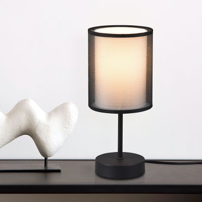 Lampe de table moderne anthracite, Mirle, avec interrupteur
