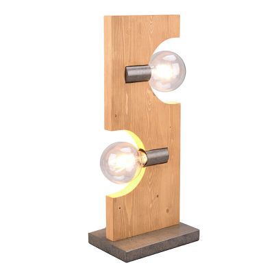 Lampe de table en bois marronne, Dyonne