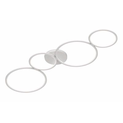 Lampe plafond moderne blanche, Robon, 37W, 3000K LED