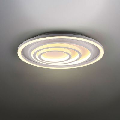 Lampe plafond moderne blanche, Carolijn, 40W, blanc chaud à froid réglable LED, avec télécommande
