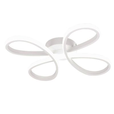 Plafonnier design blanc, Vikash, 25W, 4000K LED, gradable en 3 étapes