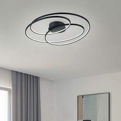 Lampe plafond moderne noire, Sabra, 50W, 3000K LED