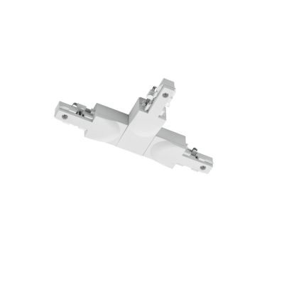 Pièce en T avec guide, plastique, blanc