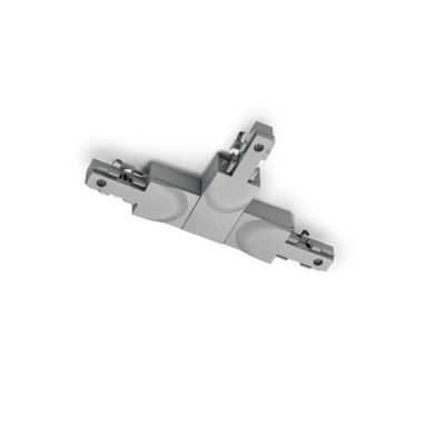 Pièce en T avec guide, plastique, gris