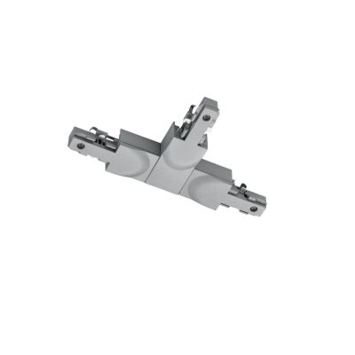 Pièce en T avec guide, plastique, gris