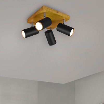 Spot plafond moderne noir, Kaso