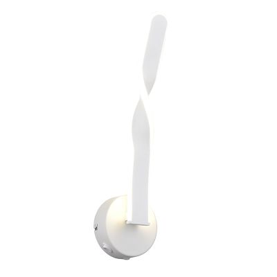 Applique murale design blanche, Quirinus, 11W, 4000K LED, avec interrupteur