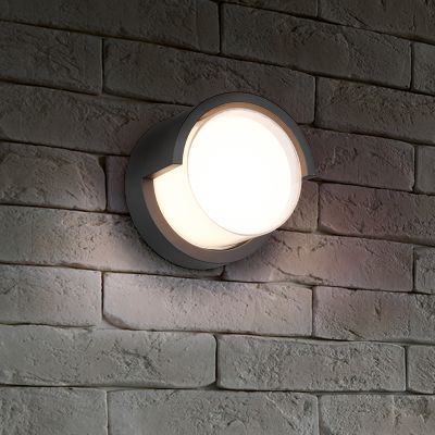 Luminaire extérieur en plastique blanche, Riekje, 8W, 3000K LED, IP54