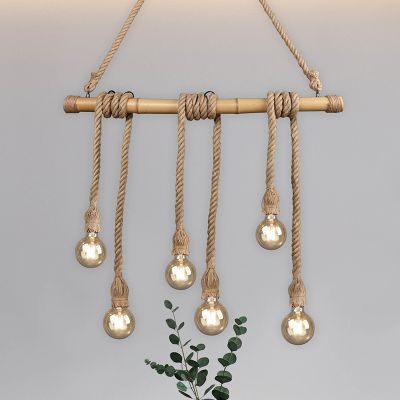 Suspension table à manger en bois marronne, Joaquin