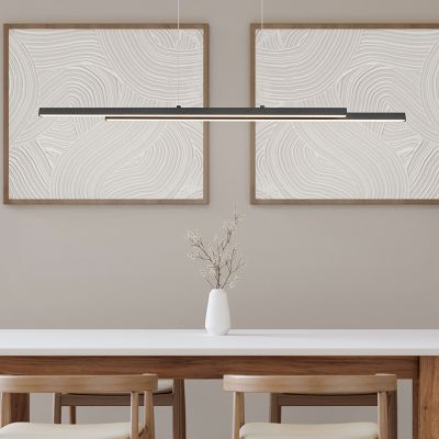 Suspension moderne noire, Sangeeta, 22W, 3000K LED