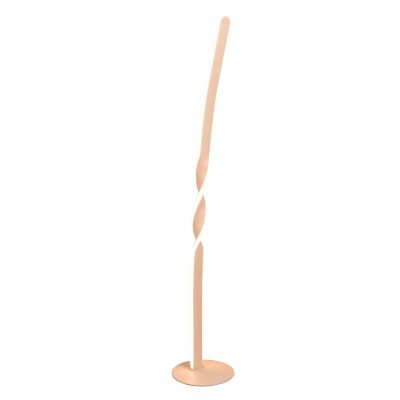 Lampadaire design marron, Quirinus, 19W, 4000K LED, avec interrupteur