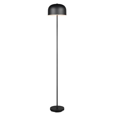 Lampadaire rechargeable moderne noire, Dustin, 2,5W, 3000K LED, gradable en 3 étapes