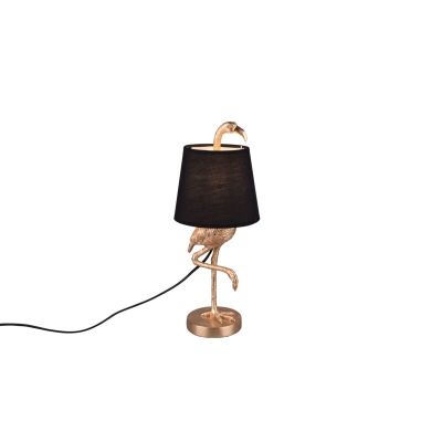 Lampe de table moderne dorée, Marie, avec interrupteur