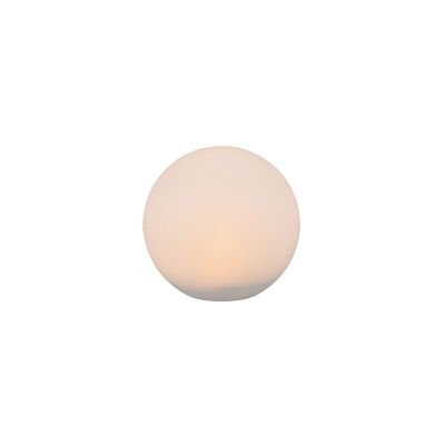 Spot à piquer solaire moderne blanc, Yavuz, 0,5W, RGBW LED, IP67, avec télécommande
