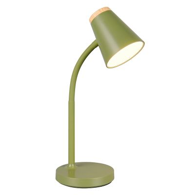 Lampe de table moderne verte, Rahul, 4,5W, 3000K LED, avec interrupteur