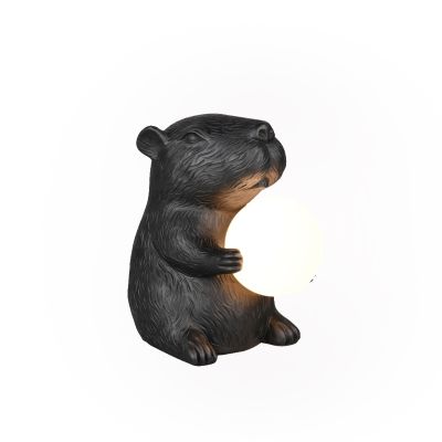 Lampe de table moderne noire, Reduan, avec interrupteur