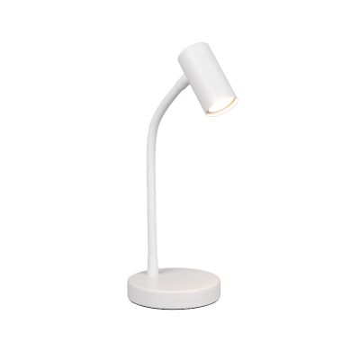 Lampe de table moderne blanche, Suradj, avec interrupteur