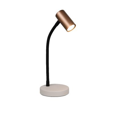 Lampe de table moderne marronne, Suradj, avec interrupteur