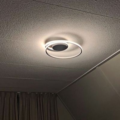 Lampe plafond moderne blanche, Sassandra, 22W, 3000K LED, gradable en 3 étapes