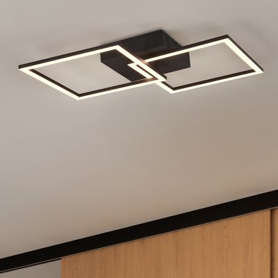 Lampe plafond moderne noire, Margaux, 20W, 3000K LED