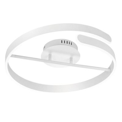 Lampe plafond design blanche, Resy, 37W, 4000K LED, gradable en 3 étapes