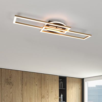 Lampe plafond moderne laiton, Jadon, 30W, blanc chaud à froid réglable LED