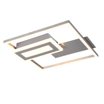 Lampe plafond design nickel, Shun, 22W, 3000K LED