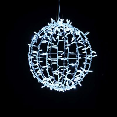 3D kerstbol ​​led blanc froid diametre de 45 cm
