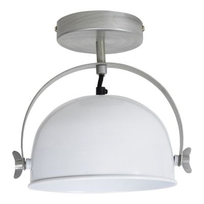 Lampe plafond blanche industrielle, Felino