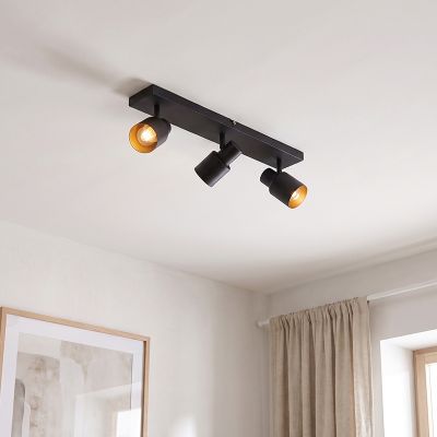 Spot plafond noir en aluminium, Eleno