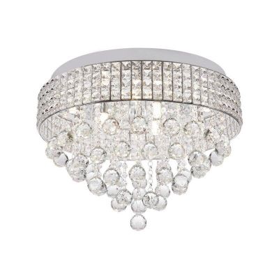 Lampe plafond chromée design, Mitzy
