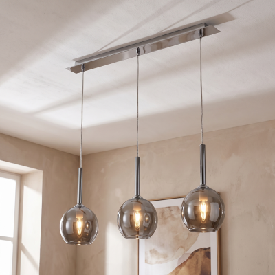 Suspension chromée design, Gwendolynn
