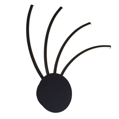 Applique murale dorée moderne, Laurina, 11W, blanc chaud à froid réglable LED