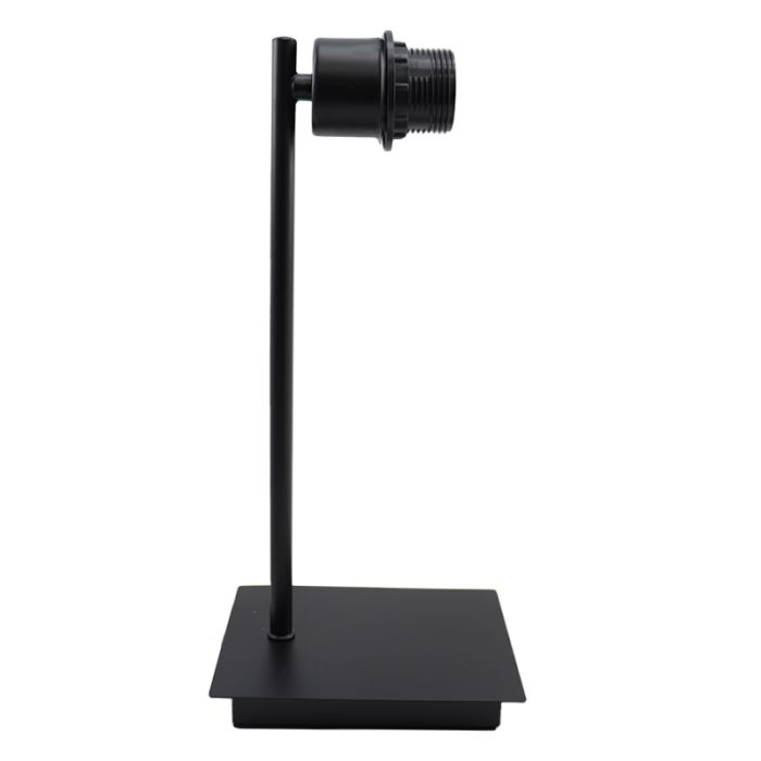 Lampe de table sans abat-jour noire en aluminium, Rika