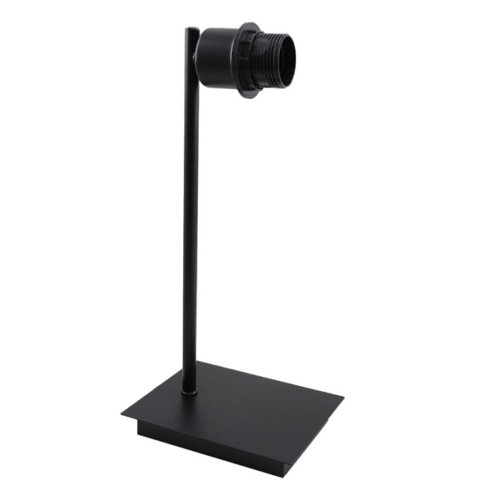 Lampe de table sans abat-jour noire en aluminium, Rika