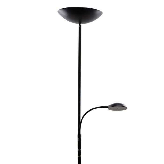 Lampadaire liseuse noir moderne, Soner, 10W, 3000K LED